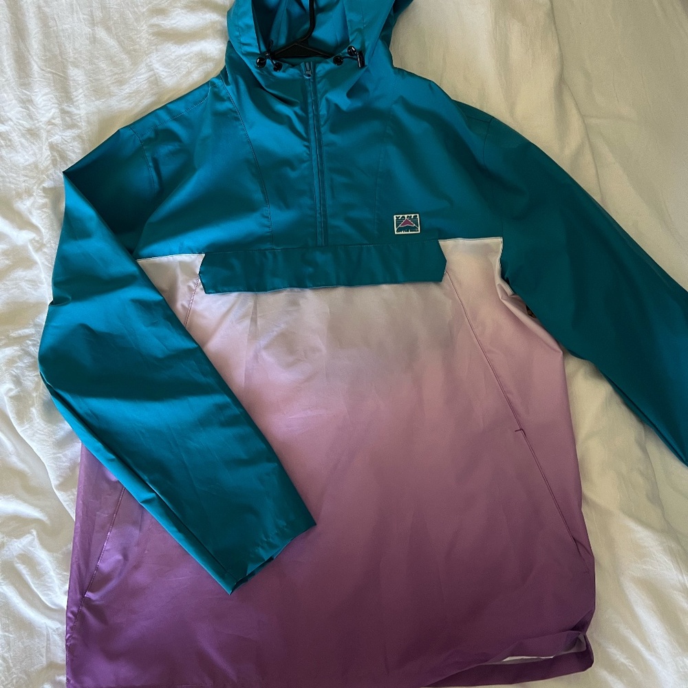 Vans Hooded Rain Jacket/Windbreaker with Quarter Zip